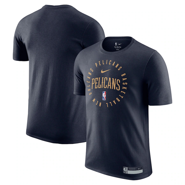 Men's Navy New Orleans Pelicans 2024/25 Legend On-Court Practice Performance T-Shirt